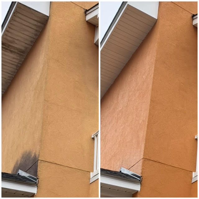 Stucco elevation & soffit